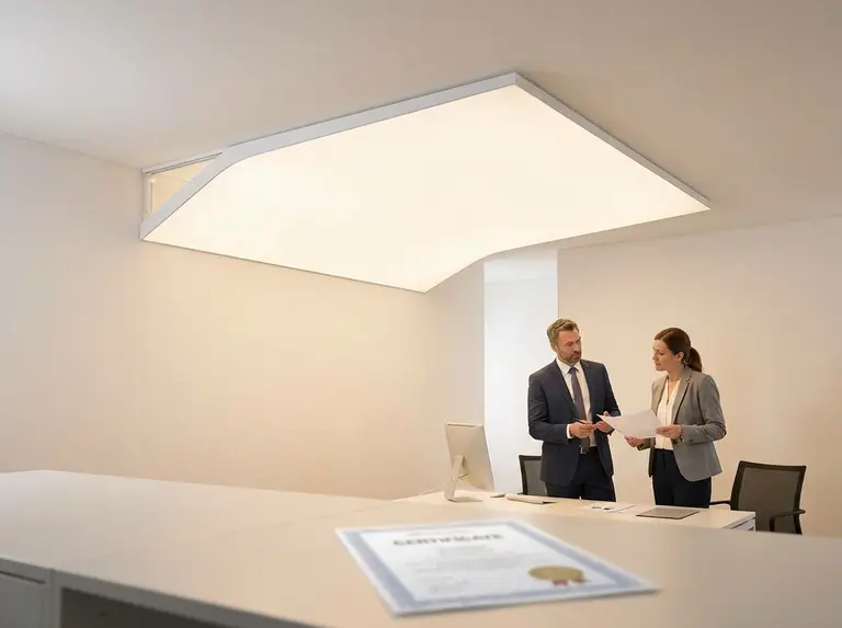 Сертификат на натяжные потолки