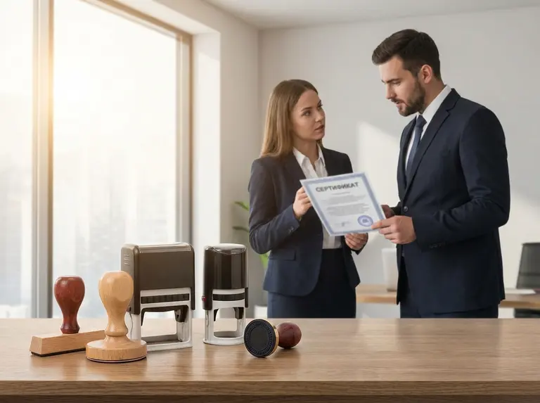 Сертификат на печати